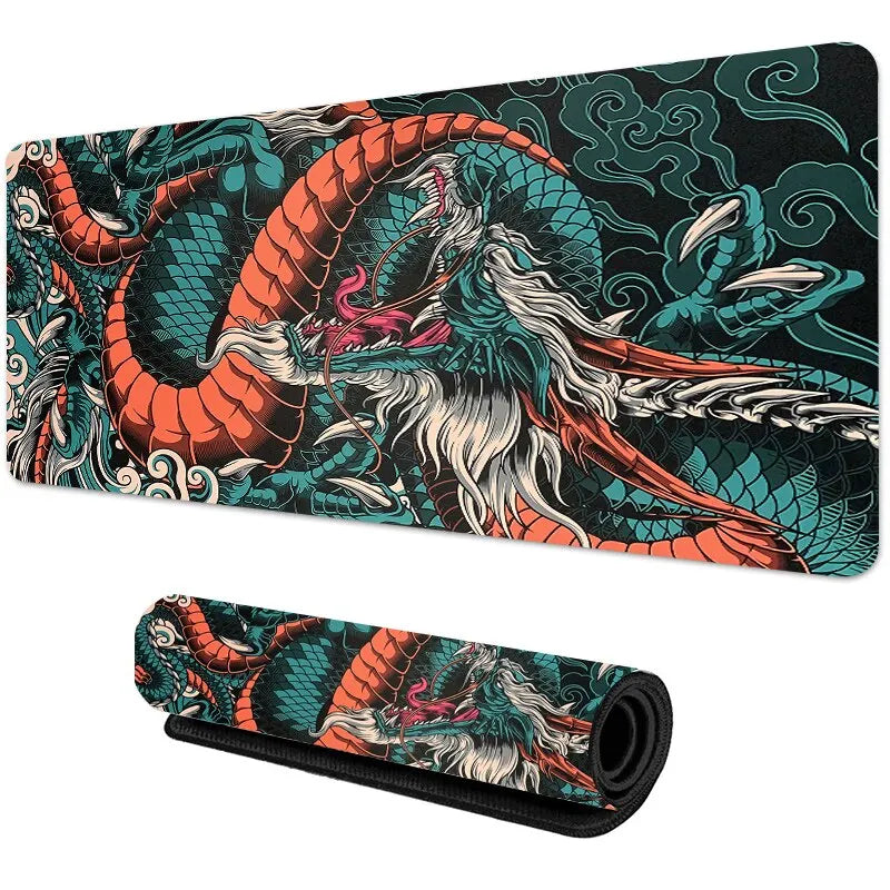 Mousepad Gamer XXL Dragão Japonês – Alta Precisão e Conforto para Jogos