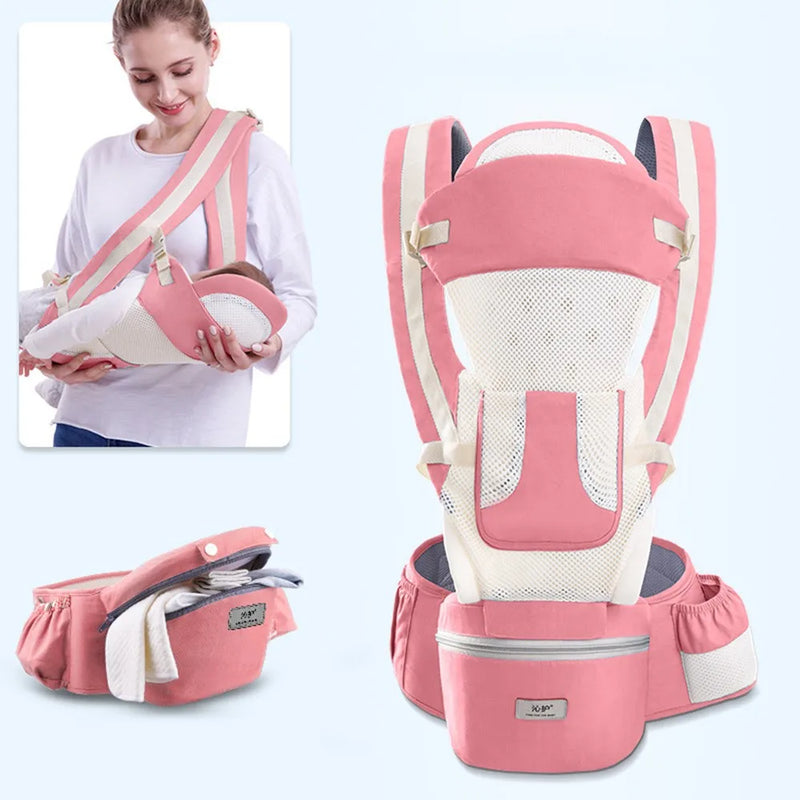 Mochila Canguru Ergonômica para Bebês – Transporte Confortável e Seguro