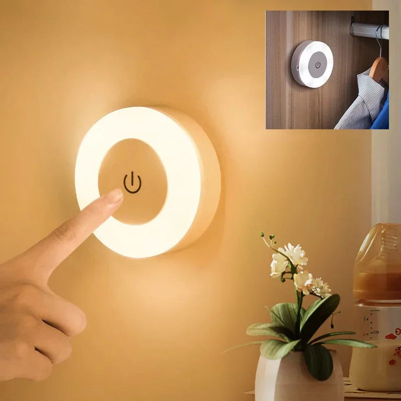 🌙 Luz Noturna LED USB Recarregável – Iluminação Portátil e Aconchegante