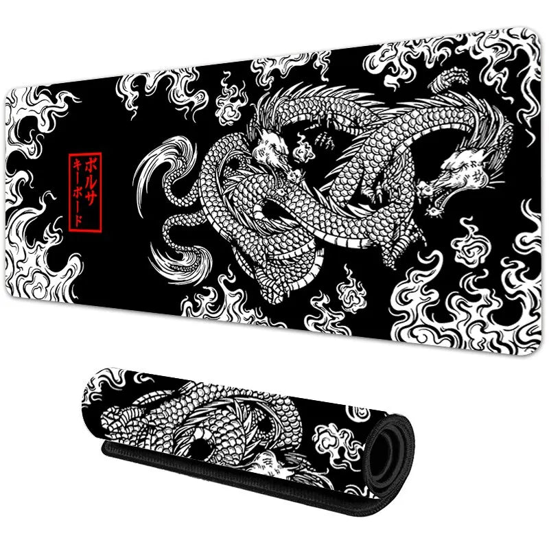 Mousepad Gamer XXL Dragão Japonês – Alta Precisão e Conforto para Jogos