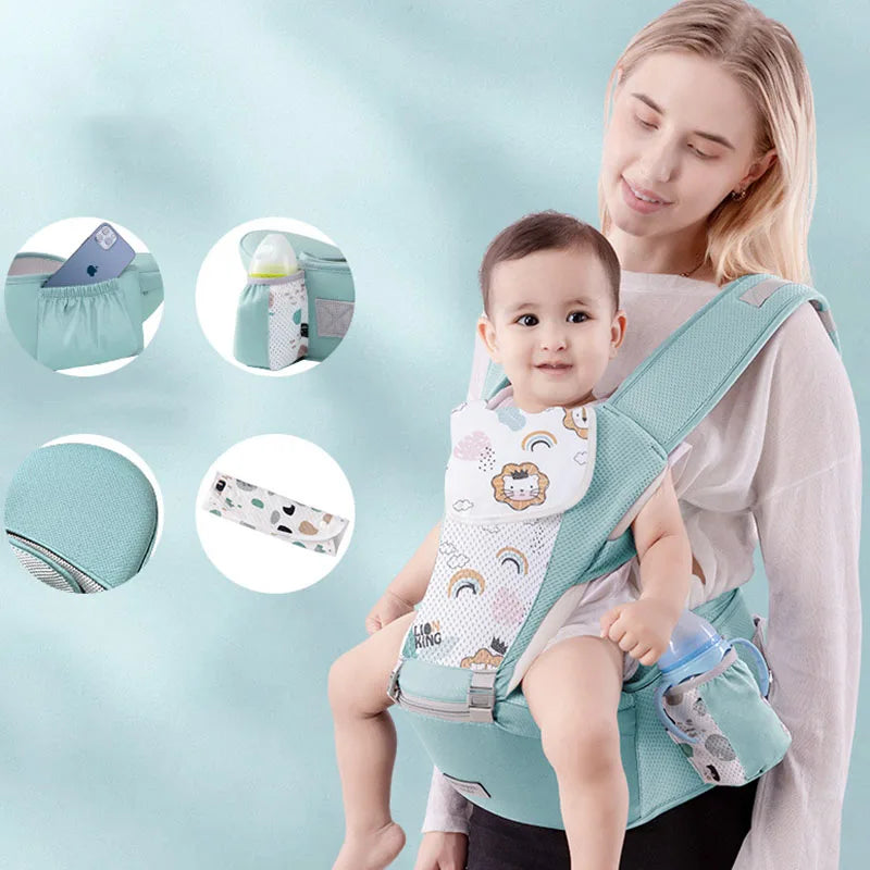 Mochila Canguru Ergonômica para Bebês – Transporte Confortável e Seguro