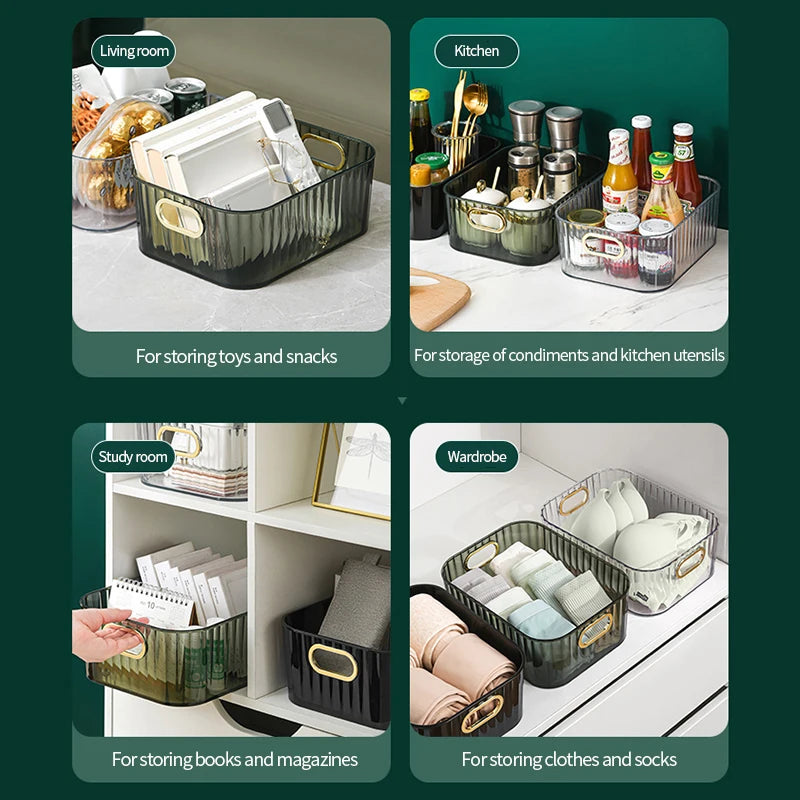 ✨ Organizador de Maquiagem Retangular para Mesa – Organize com Elegância e Praticidade! ✨