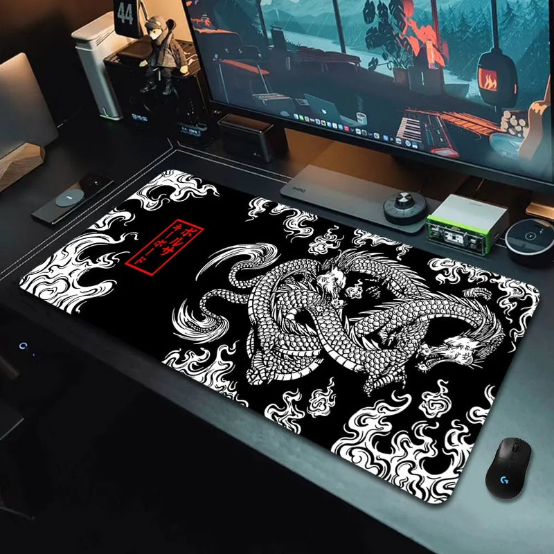 Mousepad Gamer XXL Dragão Japonês – Alta Precisão e Conforto para Jogos